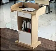 Floor Lectern Podium Lectern Podium Stand, Lectern Podium Stand,Lectern Podium Stand,Podium Stand, Professional Lectern with Wide Reading Surface, Floor-Standing School Off,A-60x42x124cm