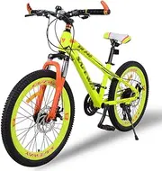 WWCEEM Kids' Bikes Children's Mountain Shock Absorber Bicycle Bike Road Bike Outdoor Boy Girl Bicycle Double Disc Brake