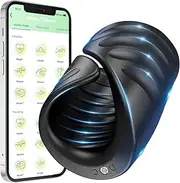 Vibrating Male Masturbator App Control Penis Glans Trainer Vibrator Stimulator, Adult Sex Toys for Men, Cock Massager Mens Sex Toy Stroker Stimulation, Masturbators Vibrators for Men Training Masturbation Pleasure Adult Sex Toy