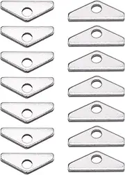 SaZaK Chrome Valve Cover Mini Tabs Hold Down 14 pc Replacement for Chevy BBC Big Block 396 427 454 502