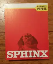 SPHINX Business Paper 39 1/2 LR 8.5x11” Red Ruled Caravan Onionskin; 500 PAGES