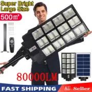 5200W 1152 LED Solar Flood Light Motion Sensor Wall Yard Street Outdoor RC Lamp