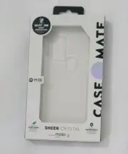 Case-Mate Sheer Crystal Case for Motorola Moto G Pure 2021 10ft Drop Protection