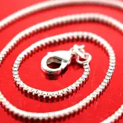 Necklace Pendant Chain Genuine Real 925 Sterling Silver Filled Solid Fine Box