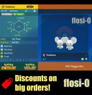 6IV Shiny Tandemaus Pokemon Scarlet and Violet