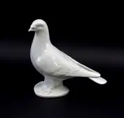 9942631 Porcelain Figurine Bird Brief-Taube White Wagner & Apel 21x10x19cm
