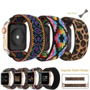 For Apple Watch Band Series SE 9 8 6 7 5 4 3 2 Nylon Elastic iWatch 38 44 Strap