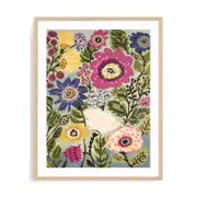Artey | Garden Of Whimsy IV - Framed Print - Natural Frame - 55 x 70cm