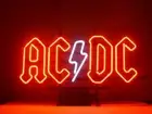 Neon Light Sign AC DC Music Band Real Glass Tube Beer Club Decor Bar Poster Gift