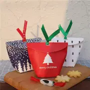 10Pcs Merry Christmas Green Red Party Paper Favour Gift Sweets Bags Boxes