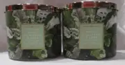 White Barn Bath & Body Works 3-wick Scent Candle Lot 2 WHITE EUCALYPTUS & SAGE