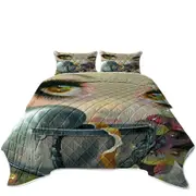 Fine Art Painting Girl and Nautilus Shell Cup Coverlet