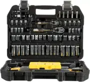 DEWALT Mechanics Tools Kit and Socket Set, 1/4" & 3/8" Drive, SAE, 108-Piece