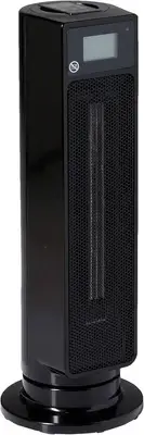 Omega Altise 2400W Ceramic Tower Heater, Black