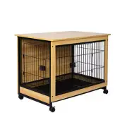 Wooden Wire Dog Kennel Side End