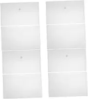 DOITOOL 8pcs Document Storage Bags Office File Pockets Invoice Bags File Pockets Button Plastic Document