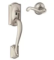 Schlage FE285-CAM-FLA-RH Camelot Lower Handleset for Schlage - Nickel