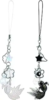 XLMCWT Cute Phone Charms Anime Gojo Geto Inspired Phone Charms Keychain Y2k Star Heart Goldfish Phone Charms Straps Keychains