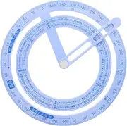 LALADEFIEE Accurate Angle Measurement Circle Protractor 360° Rotating Ruler Circle Maker for School DIY Projects