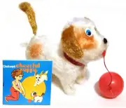 Clockwork Cheerfull Puppy windup Toy Dog Brand New in box