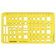 Geometry Combination Template Drawing Stencils Geometric Measuring Ruler