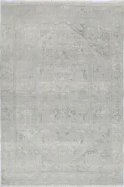 Agora Souk Transitional Grey Wool Rug