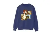 Scooby Doo Womens/Ladies Squares Faces Sweatshirt (Navy Blue) - UTBI52976