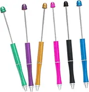FOYTOKI Metal Beaded Pen Ballpoint Pen Set Creative Office Stationery Comfortable Grip for Adults