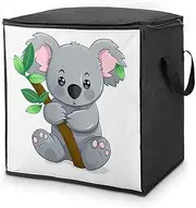 Storage Bags, Green Leaf Koala Printed Storage Bags,quilt Storage Bags,zipper Storage Bags,household Storage Bags