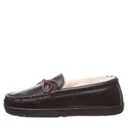 BEARPAW Men's Leather Mach IV Comfortable & Light-Weight Slippers/Shoes
