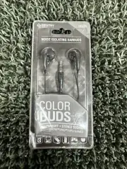 Sentry Noise Isolating Lightweight Stereo Sound Color EarBuds - Black (#148)
