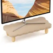 Monitor Stand Riser,Cookie-Shaped Sturdy Wood Computer Monitor Stand, Monitor...