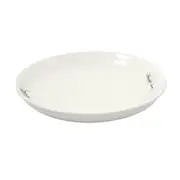 White Ceramic Floral Print Tableware Round Serving Dish Plate 10''