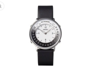SEIKO METRONOME WATCH monotone Standard Line SMW006A WITH BOX From JAPAN New