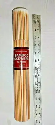 Williams-Sonoma Bamboo Skewers 150 Count Cylinder Box 13" Long New Free Ship