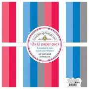 Doodlebug Textured Double-Sided Cardstock 12"X12"-Hometown USA