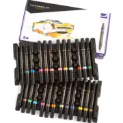 NEW 24x Prismacolor Art Markers Chisel/Fine Tip Pack Coloured