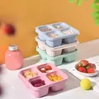 Snack Dim Sum Nut Fruit Plate Four Grid Lunch Box Lunch Containers Kids