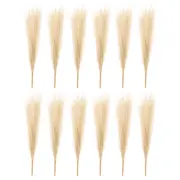 12 Pcs 17 Inch Faux Pampas Grass Artificial Boho Decor Khaki