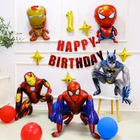 在飛比找蝦皮購物優惠-【台灣現貨】蜘蛛人生日套餐 鋼鐵人 蝙蝠俠生日套餐 兒童生日