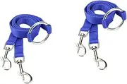 INOOMP 2pcs Two Dog Leash Heavy Duty Dog Leash Extending Leash Two Lead Dog Leash Pet Hauling Cable Leash for Medium Dogs Dog Leashes for Medium Dogs Dual Dog Leash Puppy Leash Blue