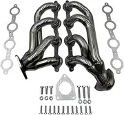 Exhaust Headers Polished 304 Stainless Steel Automotive Replacement Parts for 2002-2013 Chevy Silverado Sierra Tahoe Yukon Escalade 4.8L 5.3L 6.0L 6.2L V8 1-5/8 in. tube size