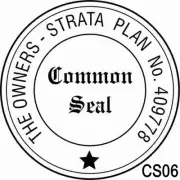 CS06 Custom Business The Common Seal of Rubber Flash Stamp Self Inking Refillabl