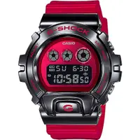 在飛比找蝦皮商城優惠-CASIO 卡西歐 G-SHOCK 堅固金屬手錶-黑紅GM-