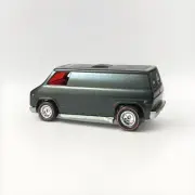 REDLINE HOT WHEELS SUPER VAN - “CUSTOM MADE” - Metallic Black RUBBER WHEELS