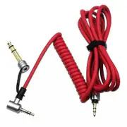 Replacement Aux 3.5mm 6.5mm Audio Cable For Beats By Dr Dre Pro Detox Headphones--Red-Code13203