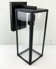 New Booth A04247 14" High 1-Light Outdoor Wall Lantern Black Globe Electric