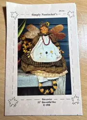 1998 Simply Nantucket’s Craft Doll Pattern 22” Bee-atrice Beauty Bee Doll Uncut