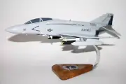 VMFA-321 Hell's Angels F-4s (1987) Model, 1/42 (18") Scale, Mahogany, Marines