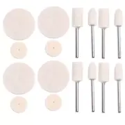 129 Pcs Polishing Wheel Angle Grinder Sisal Cloth Buffing Shank Bench Wire